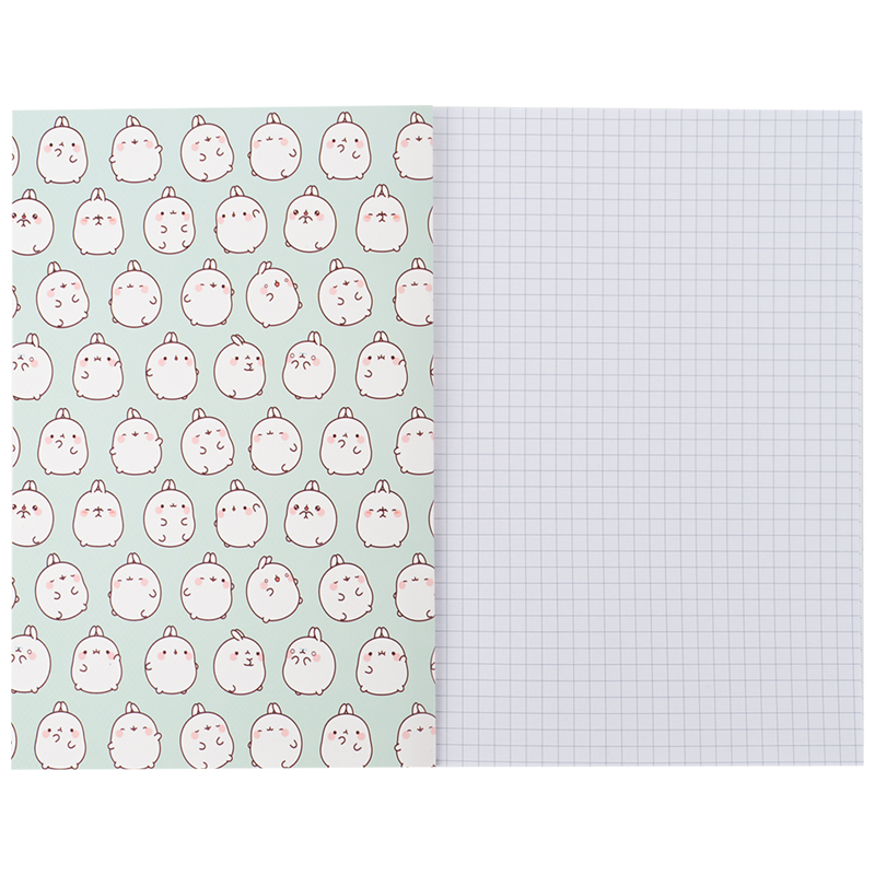 Блокнот м'яка обкладинка, А5, 40 арк., клітинка, Molang (ML24-091) Kite - фото 3