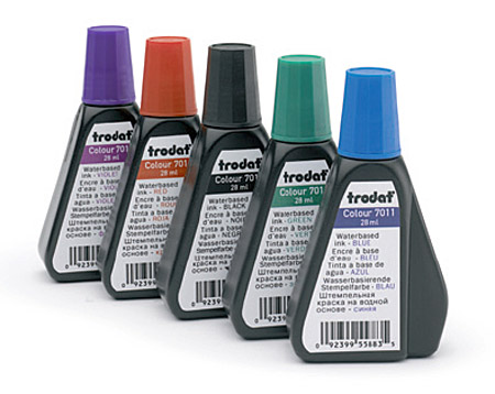 Краска штемпельная 7011, 28мл., фиолет. Trodat - фото 2