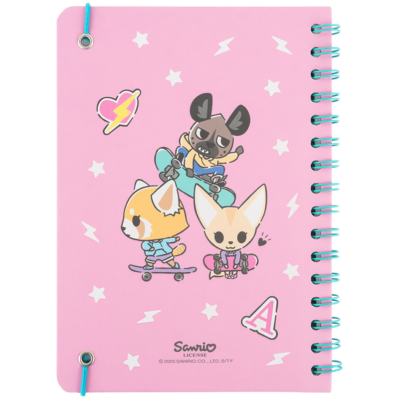 Блокнот на спіралі А5, 80 арк., кл., Aggretsuko (AR25-190) Kite - фото 2