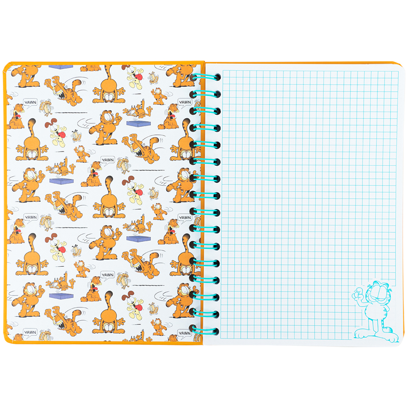 Блокнот на спіралі А5, 80 арк., кл., Garfield (GF25-190) Kite - фото 2