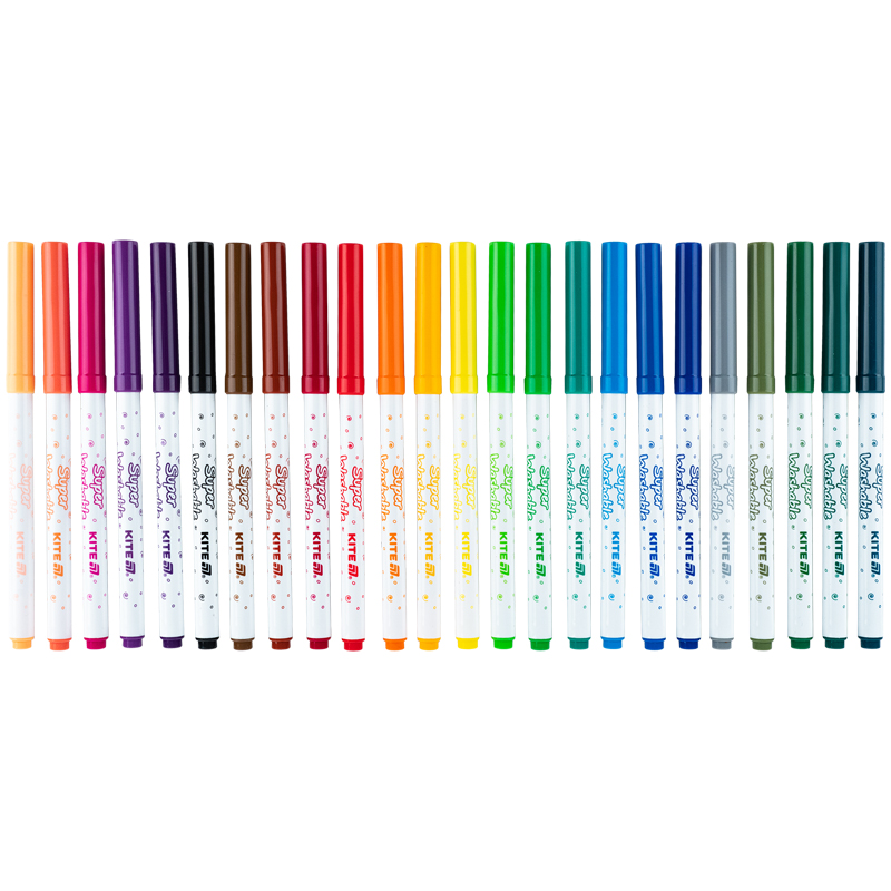 Фломастеры, набор 24шт, Kite Creative Superwashable Kite - фото 2