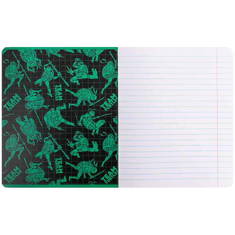 Тетрадь 18 лист., гибр. лак + УФ лак, Ninja Turtles (NT24-237) Kite - фото 9