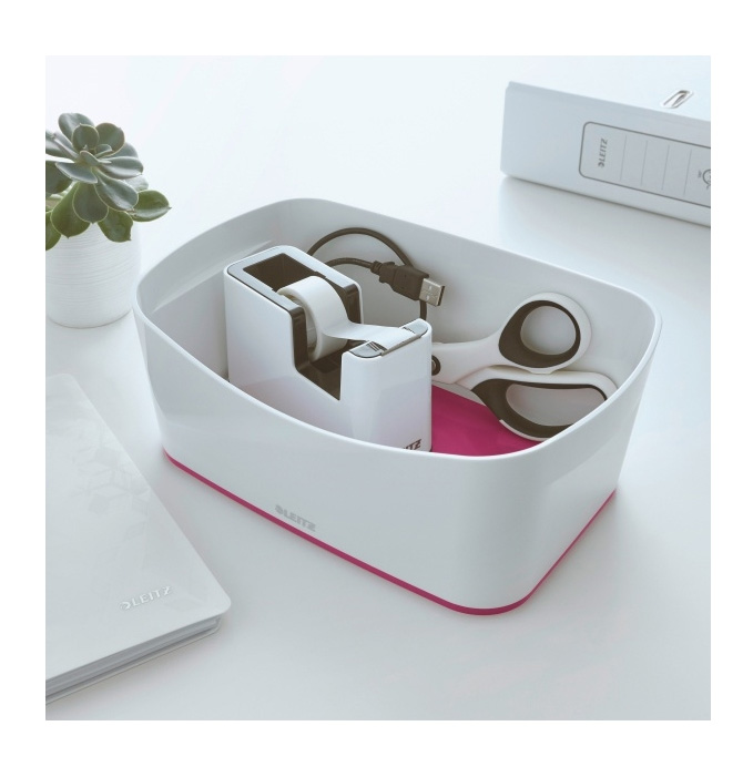 Диспенсер для клейкої стрічки 19мм.*33м. WOW Duo Colour, метал, син. LEITZ - фото 6