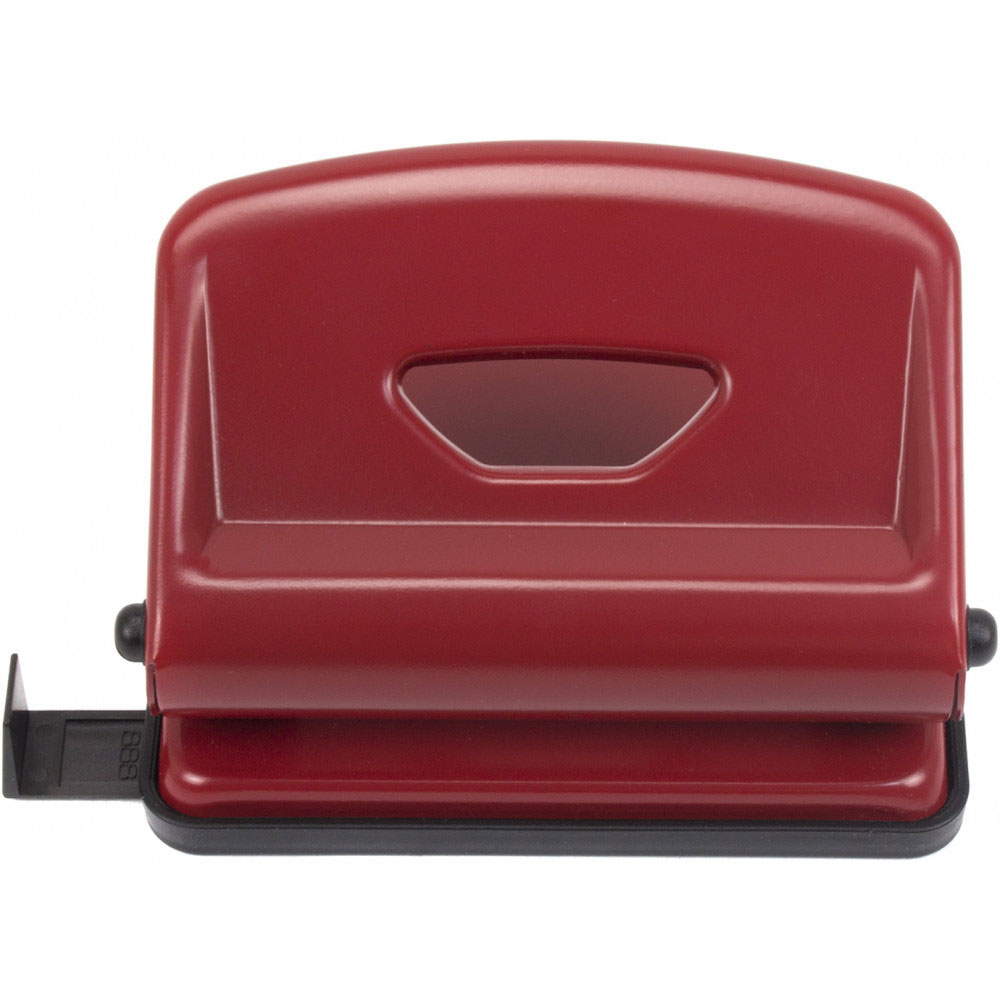 Дырокол на 2 отверстия, до 16 листов (4317), металлический, красн. Scholz - фото 4