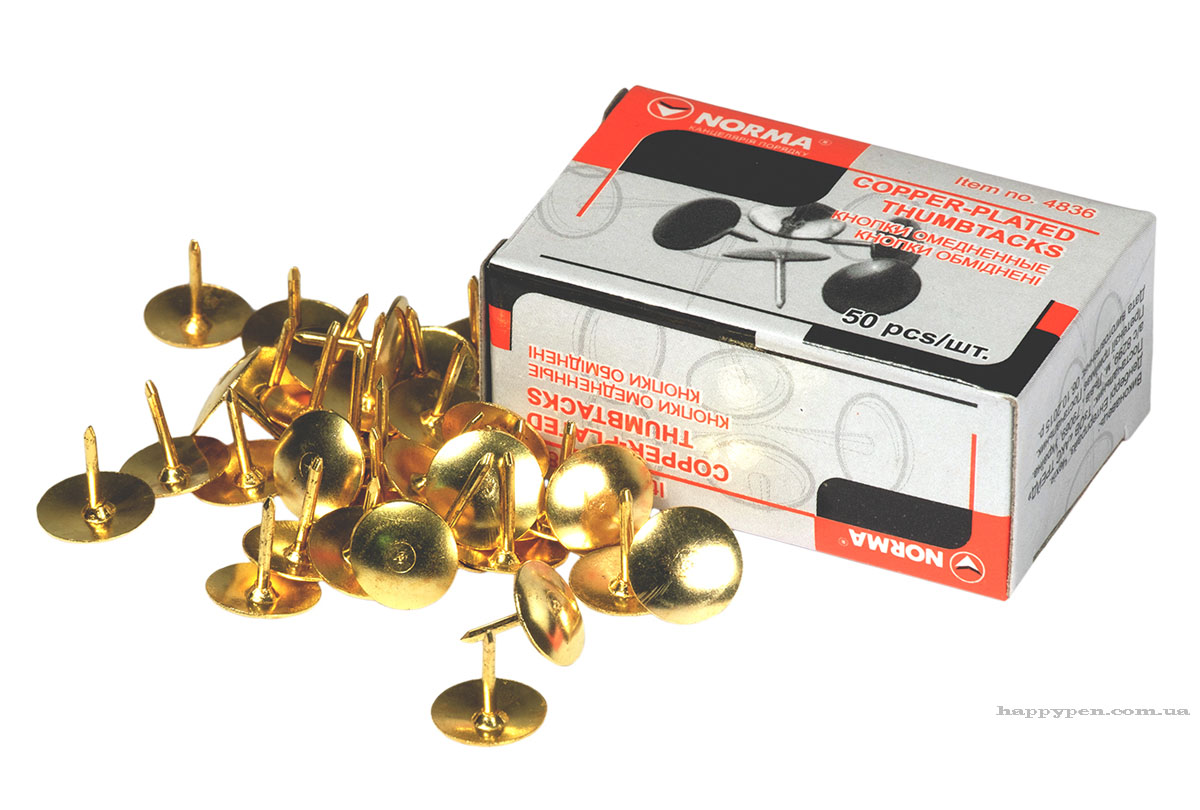Кнопки 50шт./уп., медные NORMA - фото 4