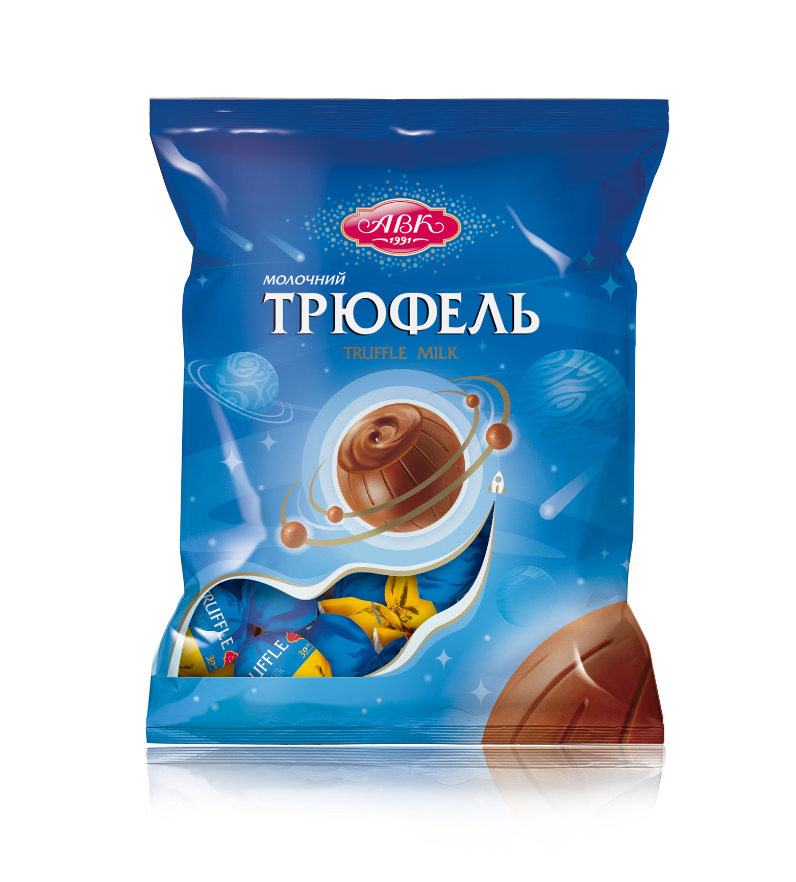 Цукерки Трюфель Молочний 200г. АВК - фото 2