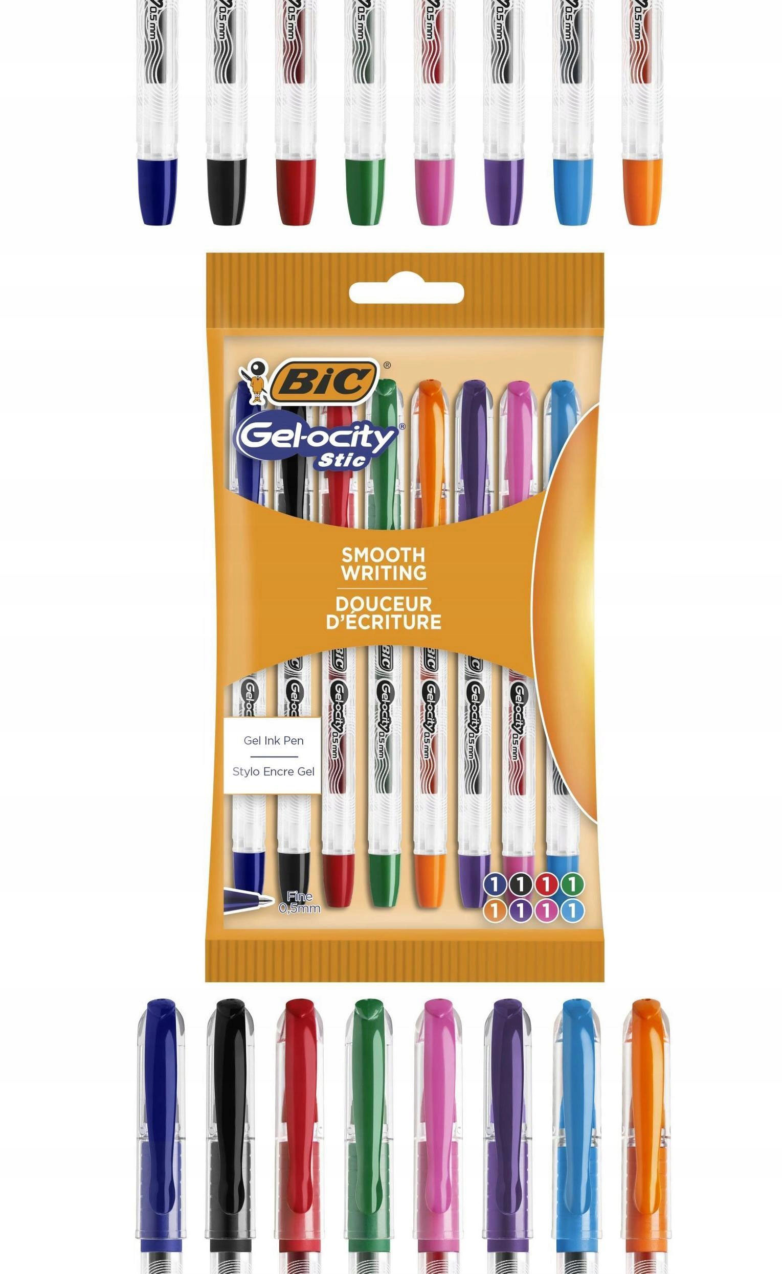 Гельова ручка Gel-Ocity Quick Sticl, 0,5мм., корпус, проз., ст , чорн. Bic - фото 6