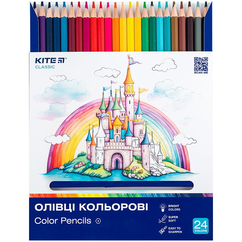 Карандаши цветные, 24 шт. Kite Classic Kite - фото 3