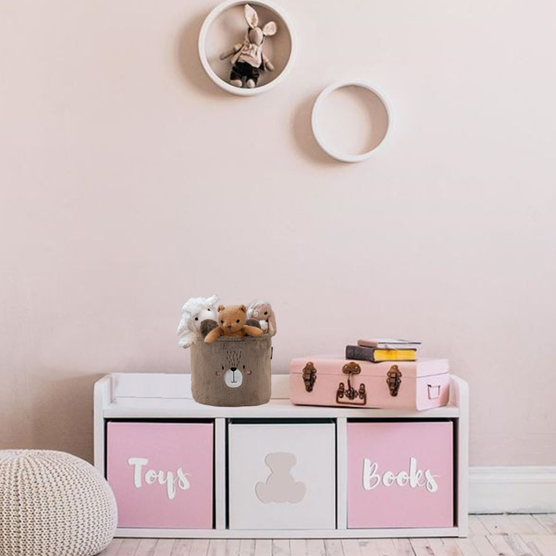 Корзина для хранения 3100 Sweet Bear 30х25 см, плюшевая Kite - фото 4