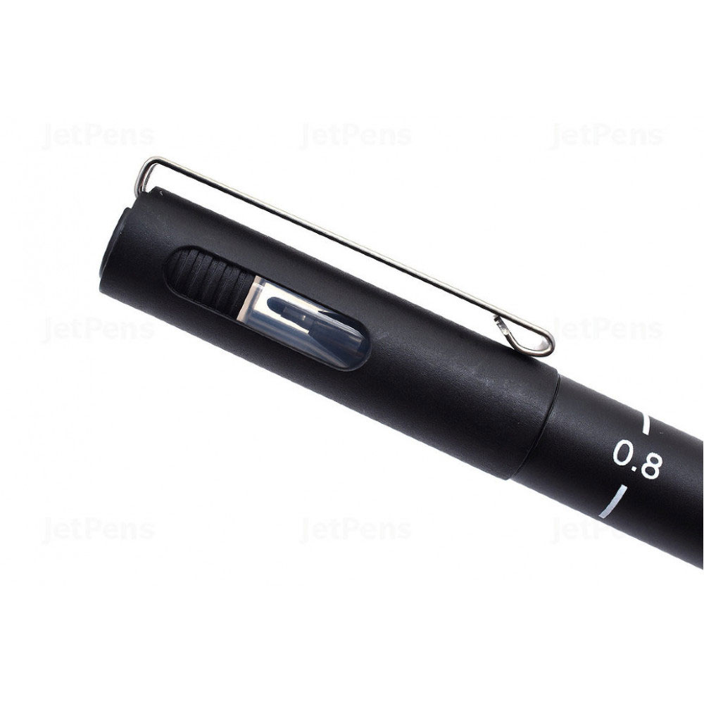 Лінер Pin fine line 0.8мм., корпус чорн., ст. чорн. Uni - фото 7