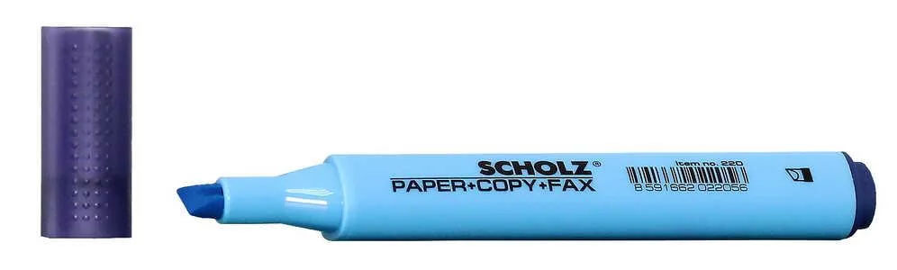 Маркер текстовий 220, 1-4мм., блакит. Scholz - фото 2