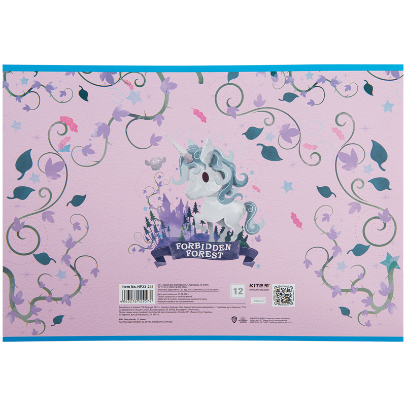 Тетрадь для рисования, 12 л., скоба, софт тач + УФ лак, «Harry Potter» Kite - фото 6