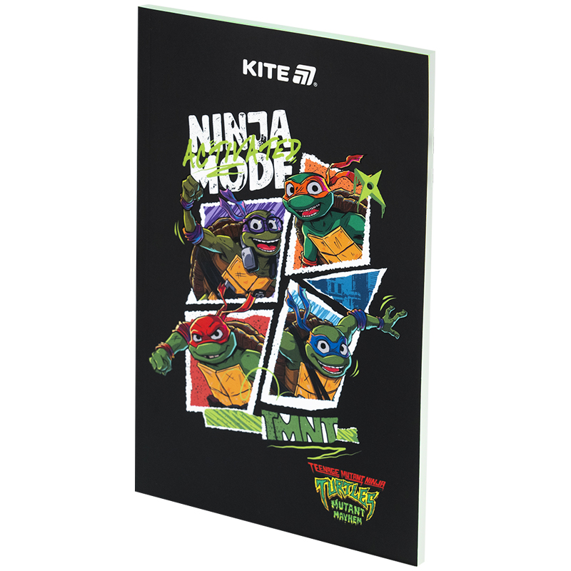 Блокнот, термобіндер А5, 64 арк., Ninja Turtles-2 (NT25-193-2) Kite - фото 2