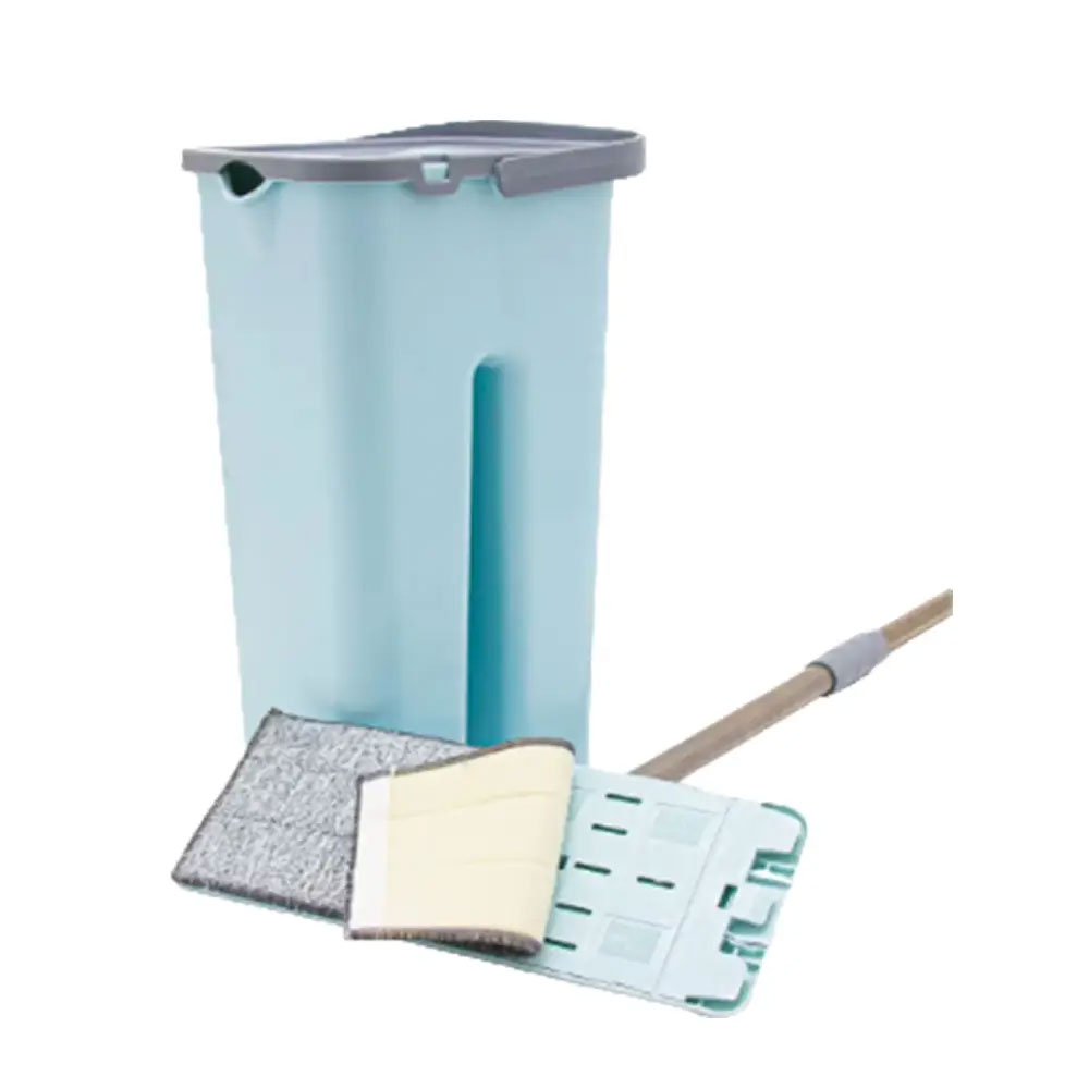 Набор для уборки Elegant Flat Mop.  Ведро 6л. (17*15*37см.),  швабра 32*12см. с ручкой 112см. Zambak Plastik - фото 6