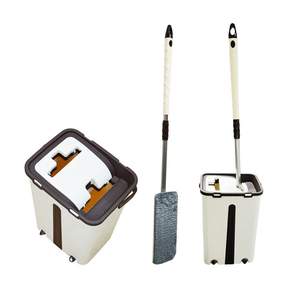 Набір для прибирання Maxi Flat Mop. Відро 8л. (17*23*37см.),  швабра 32*12см. з ручкою 114см. Zambak Plastik - фото 7