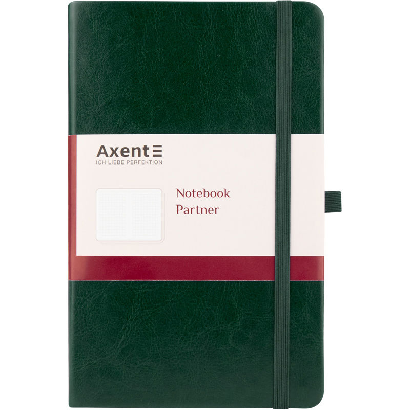 Книга записна Partner Lux А5, 96арк., кліт., зелен. Axent - фото 5