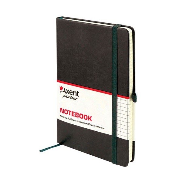Книга записная Partner Lux А5, 96л., кл., черн. Axent - фото 6