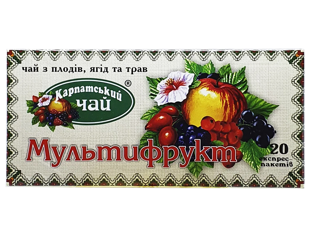 Чай Мультифрукт, 20пак. по 2г Карпатський - фото 2