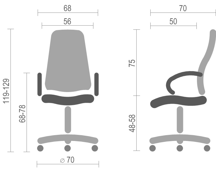 Кресло для руководителя Флорида CH MB, коричн. АКЛАС - фото 3