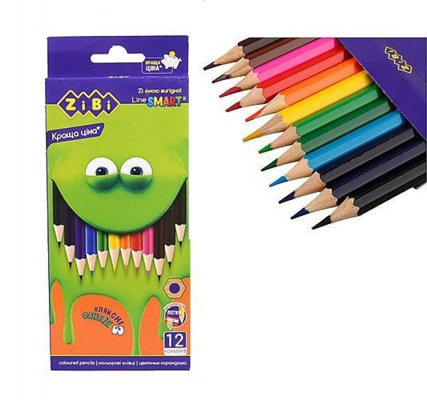 Карандаши цветные, 12цв. SMART Line ZiBi - фото 4