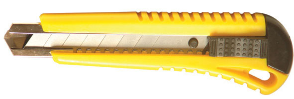 Ніж канцелярський великий 18мм., металева направляюча, пластиковий корпус 4Office - фото 3