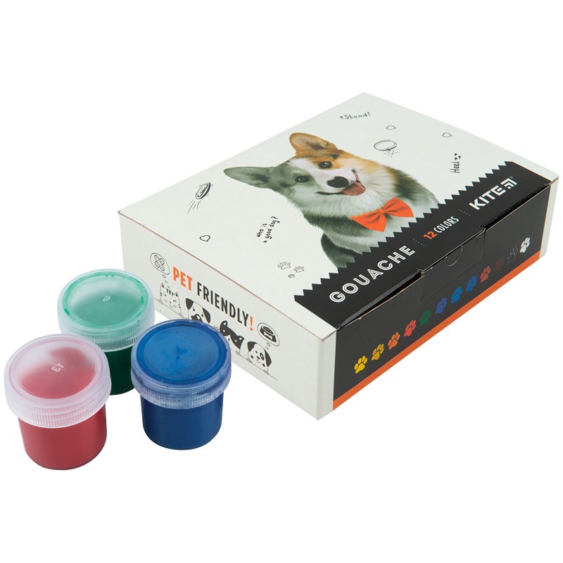 Гуашь, 12 цв., 20мл Kite Dogs (K23-063) Kite - фото 3