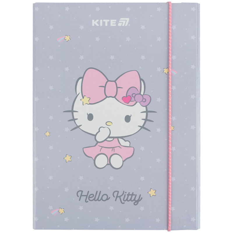 Папка для зошитів В5 на гумці картон, Hello Kitty-1 (HK25-210-1) Kite - фото 2