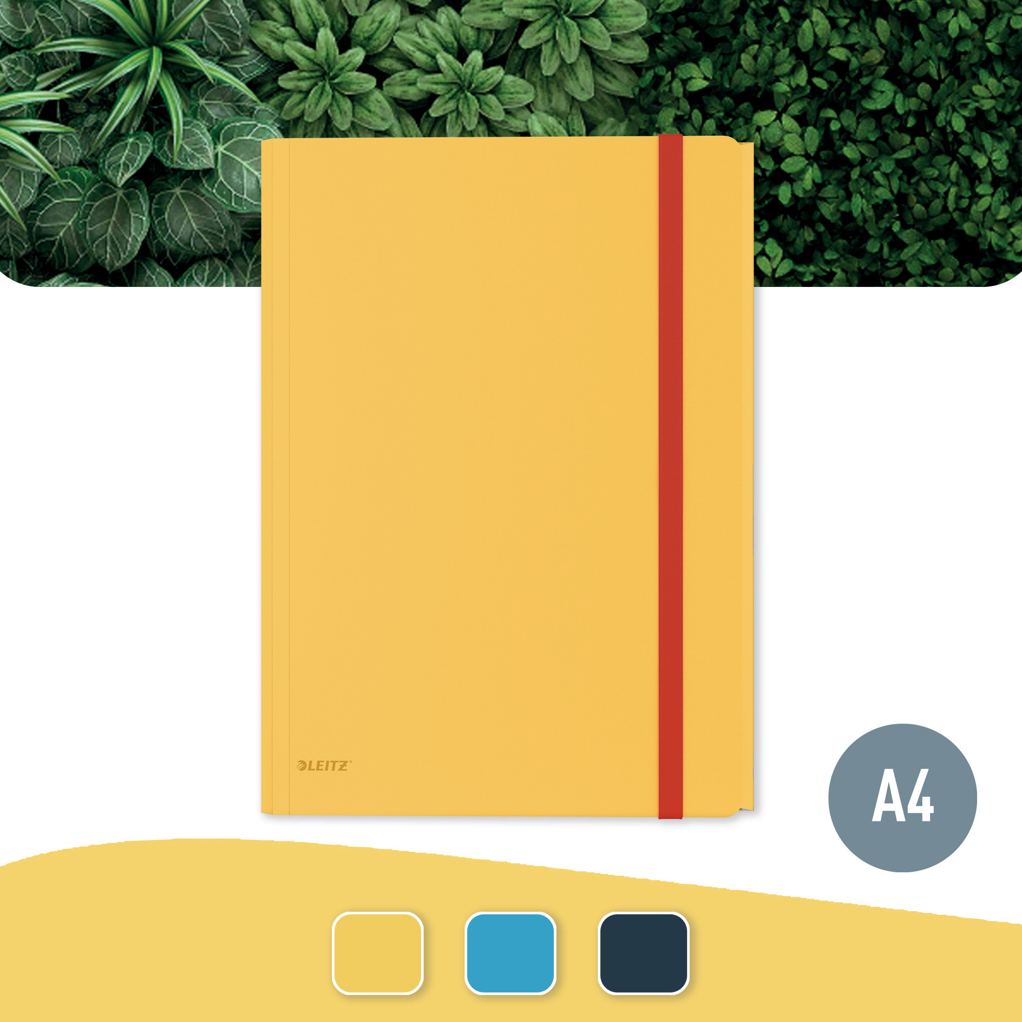 Папка на гумках Leitz Cosy, A4, PP, до150 арк., з 3 клапанами, жовт. LEITZ - фото 5