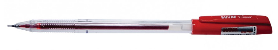 Гелевая ручка FLOWER, корпус прозр., стержень красн. WIN - фото 2