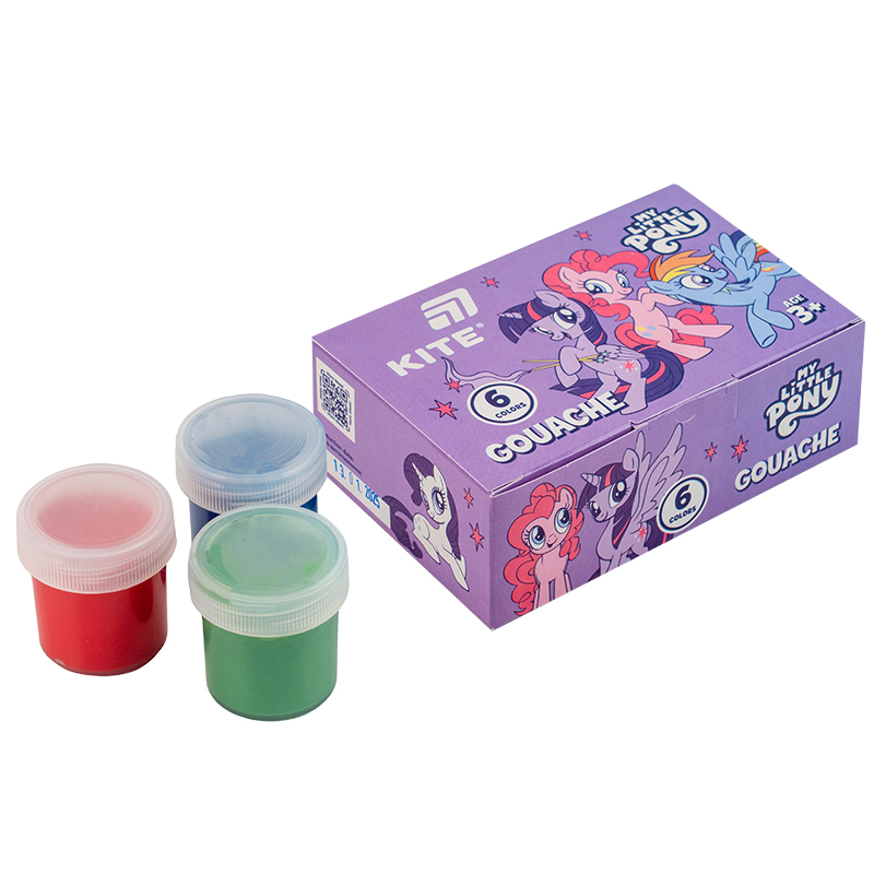 Гуашь, 6 цв., 20мл Little Pony (LP25-062) Kite - фото 2