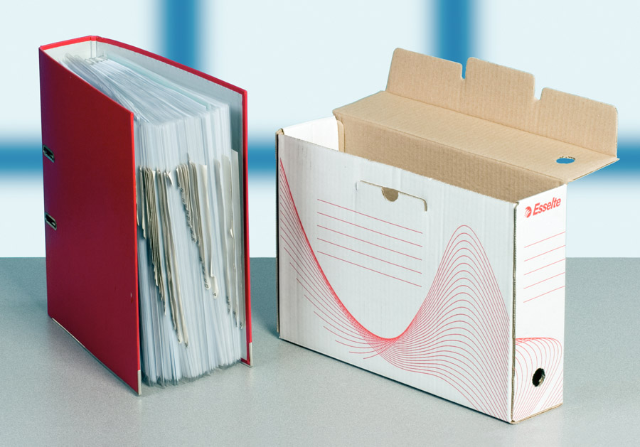 Коробка архівна А4, 100мм., біл. Esselte - фото 5