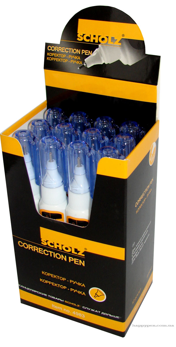 Корректор-ручка 8мл., металлический наконечник Scholz - фото 4