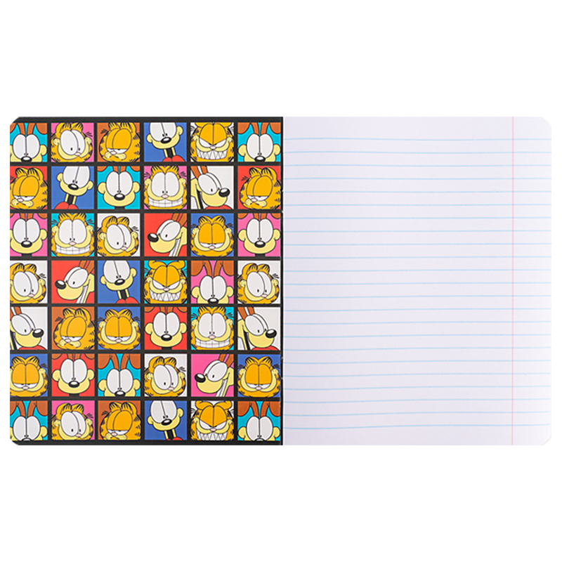 Тетрадь 18 лист., лин., софт-тач + УФ лак, Garfield (GF24-237) Kite - фото 9