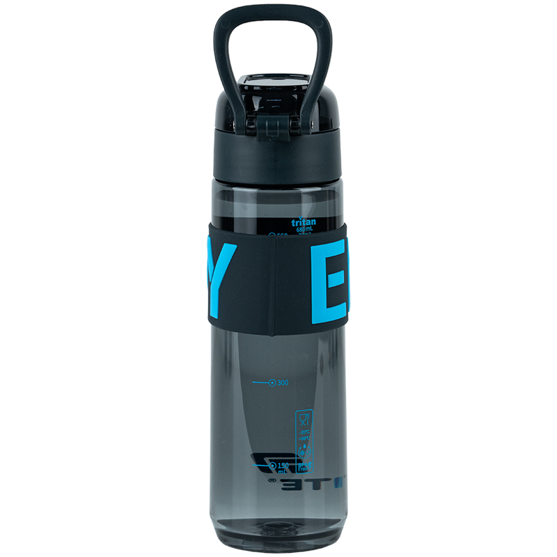 Пляшечка для води, 680 мл, чорно-блакитна (K25-1233-2) Kite - фото 3