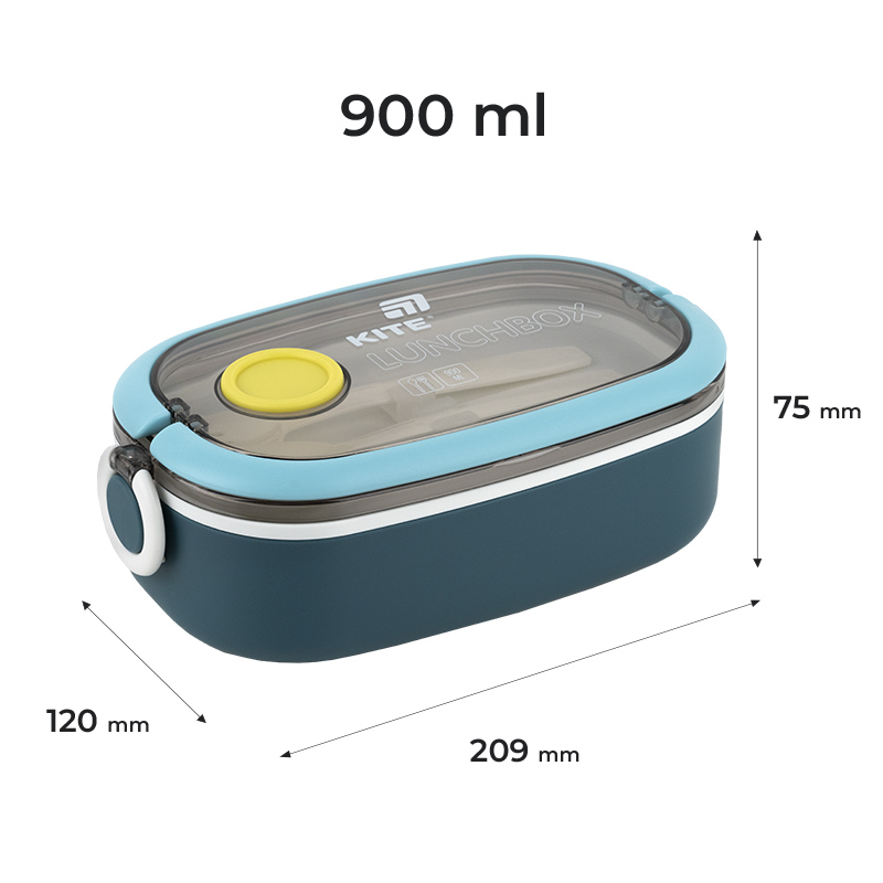 Ланчбокс 900 мл, синій (K25-1180-2) Kite - фото 4