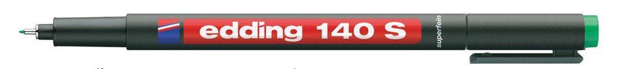 Маркер для пленок перманентный 140S, круглое острие 0,3мм., зелен. Edding - фото 3