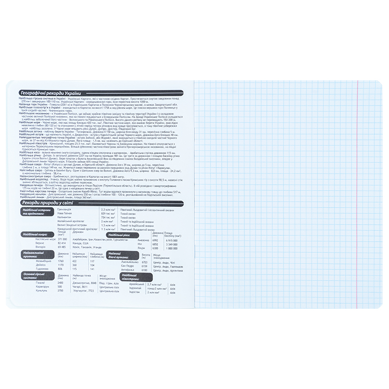 Зошит предметний 48 арк., кл., софт тач+УФ, Bright, географія (K25-240-15) Kite - фото 3