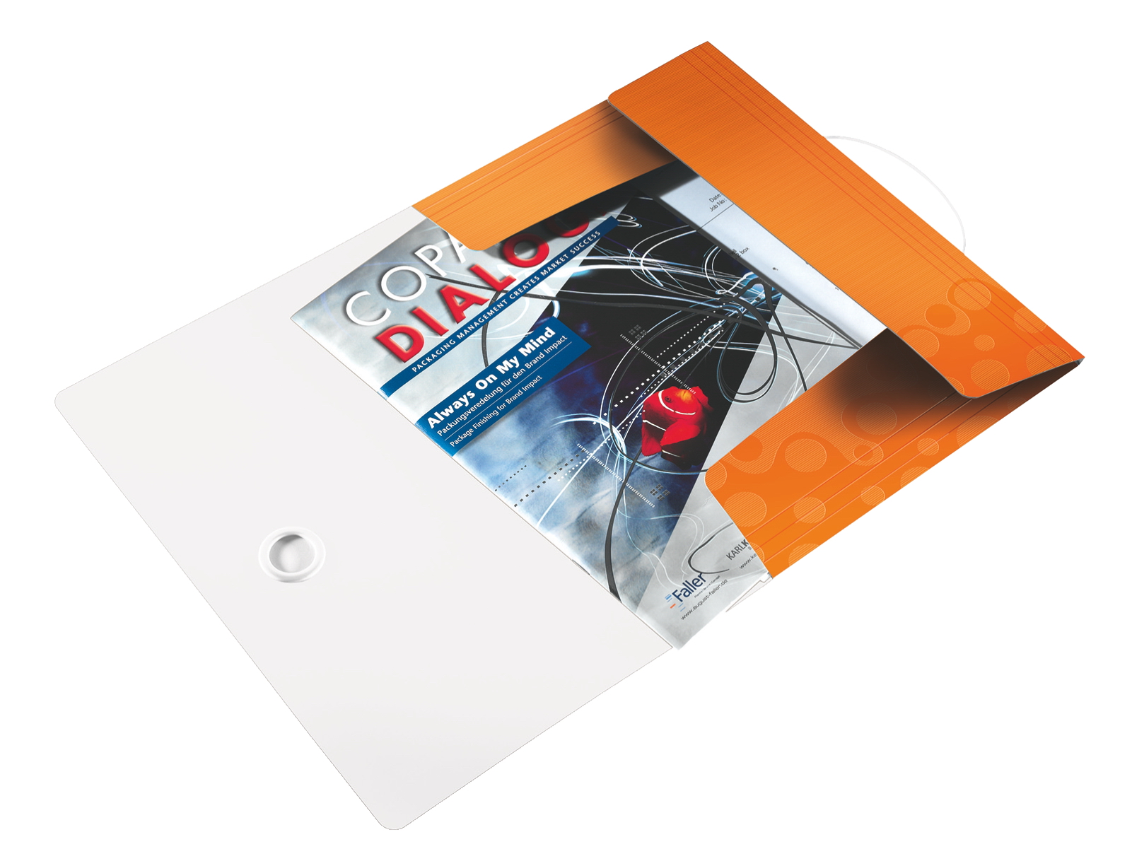 Папка на гумках Wow А4, 30мм., до 150арк., пластик, метал.помаранч. LEITZ - фото 3