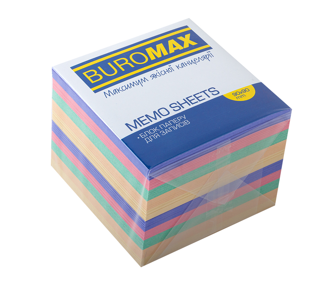 Блок для запису неклеєний 90*90*70мм., 