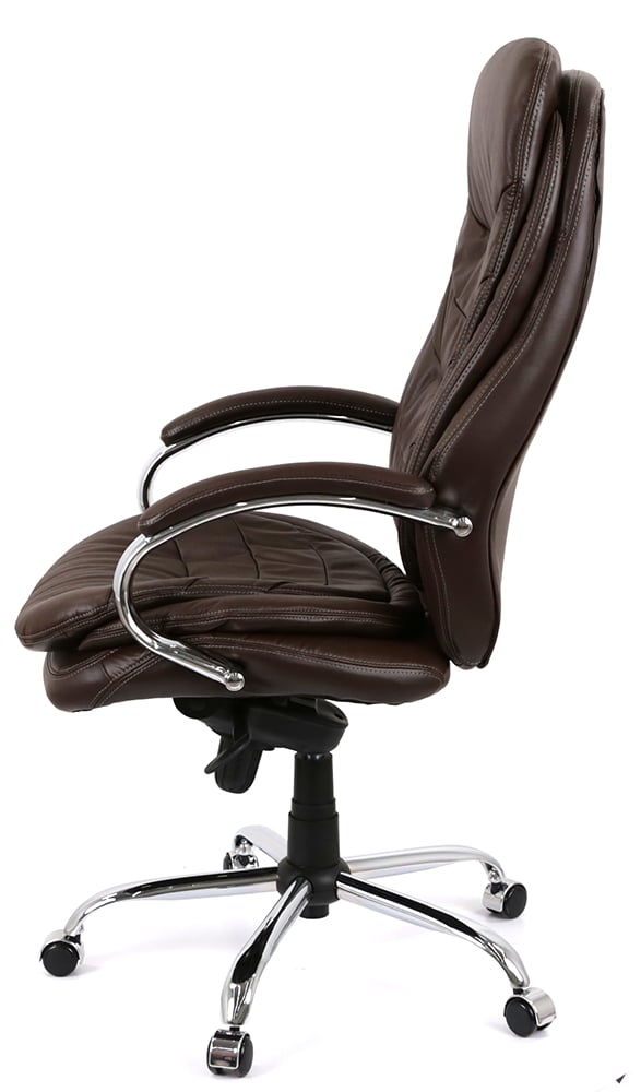 Кресло Валенсия Soft CH MB (Кожа LC-K) коричневый АКЛАС - фото 6