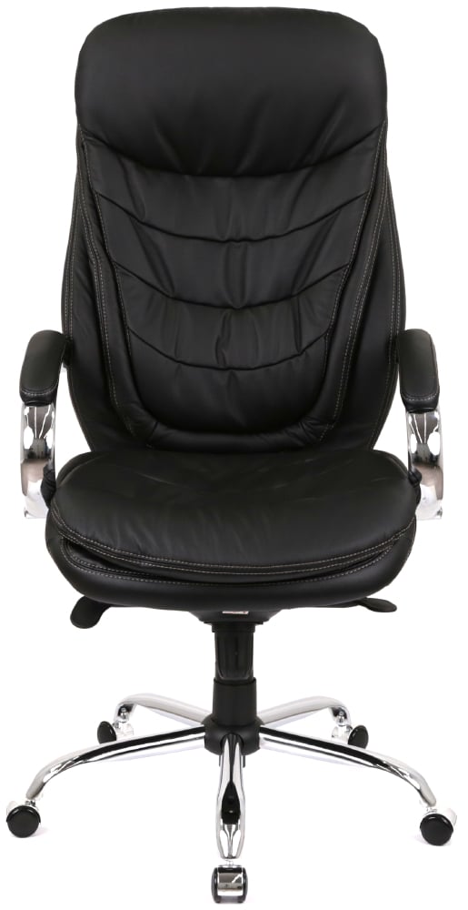 Кресло Валенсия Soft CH MB (Кожа LC-A) черный АКЛАС - фото 6