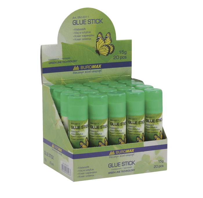 Клей-олівець PVP Еко, 15г. BuroMax - фото 4