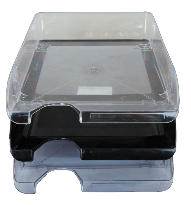 Лоток горизонтальный для бумаг, черный BuroMax - фото 2