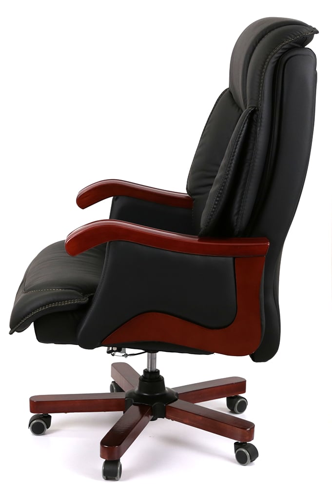 Кресло Галахад EX RL (Кожа LC-A) черный АКЛАС - фото 13