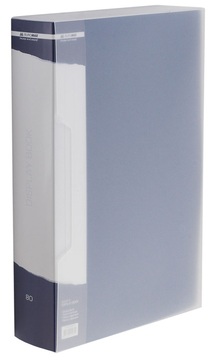 Папка на 80 файлами в коробці, син. BuroMax - фото 4