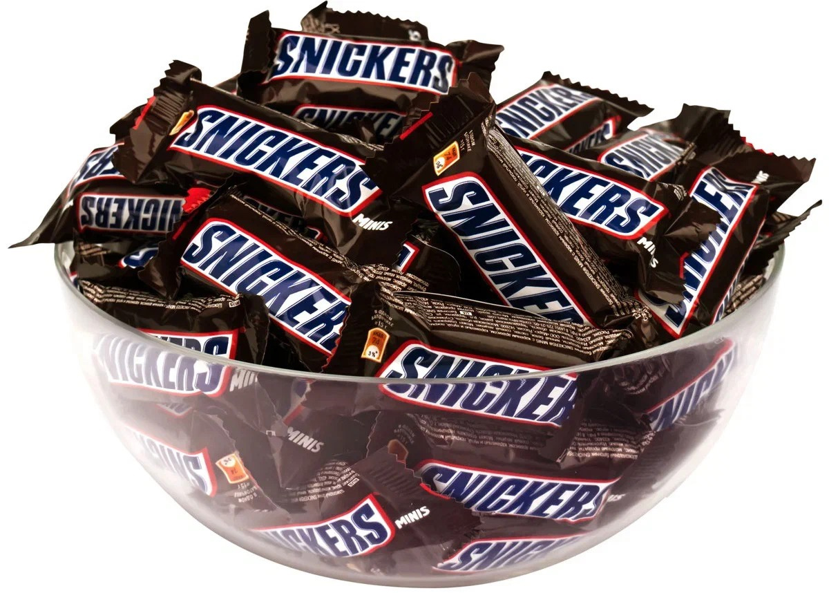 Цукерки Snickers Minis в обгортці, 1кг. Snickers - фото 2