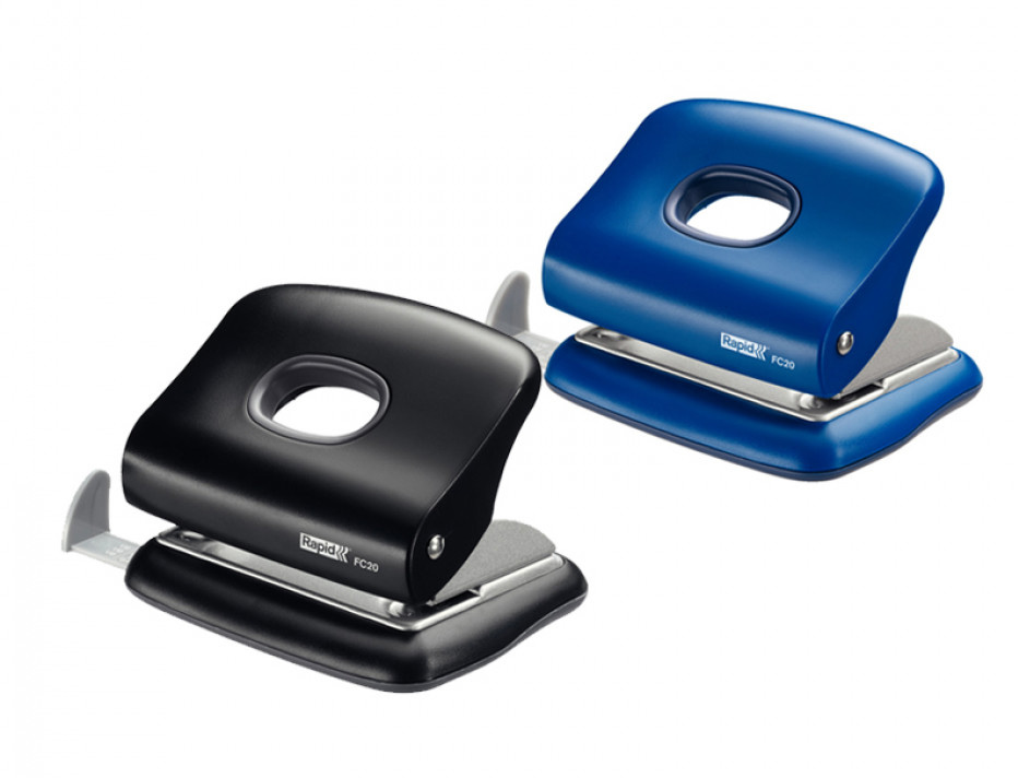 Діркопробивач на 2 отвори, до 20 аркушів Fashion FC20, чорн. Rapid - фото 2