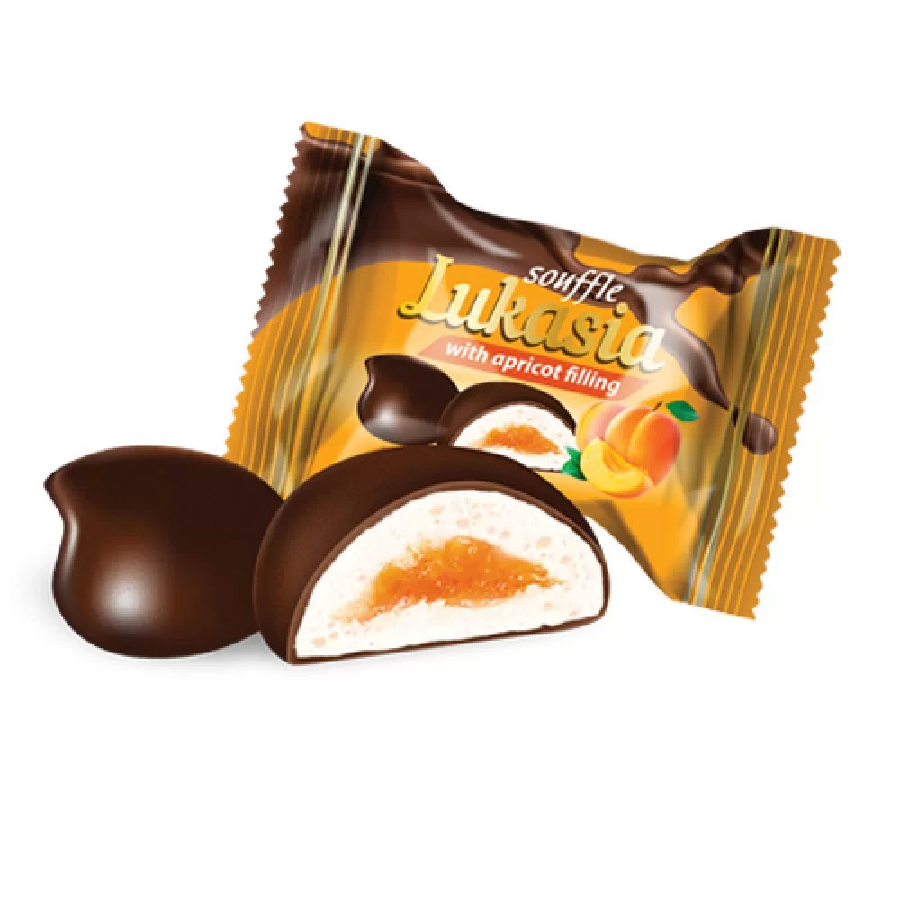 Конфеты Лукася с абрикосовым наполнителем, 2,5кг. Лукас - фото 2