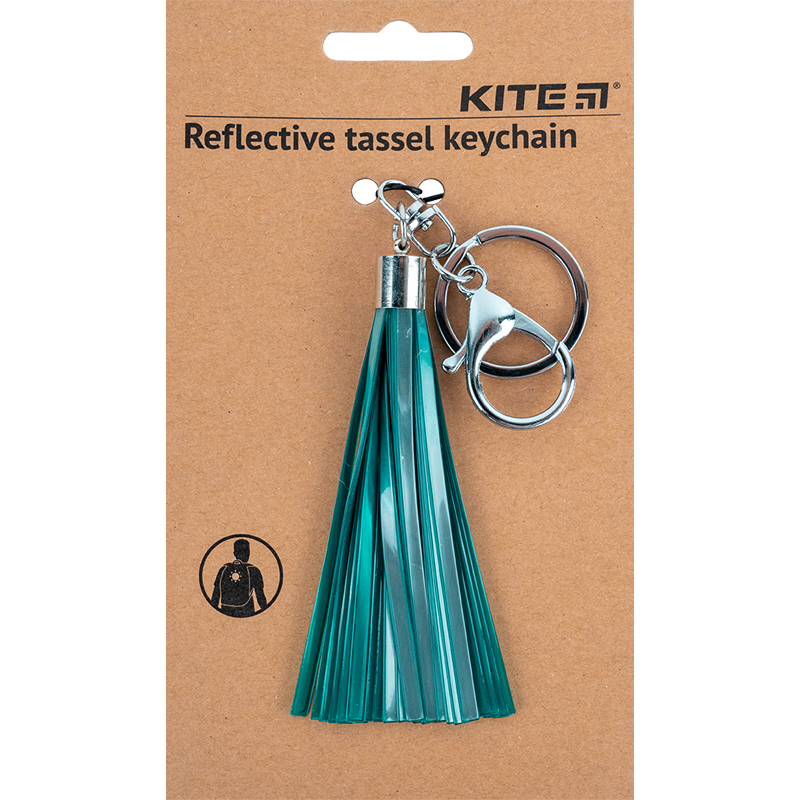 Брелок-підвіска світловідбиваючий, зелений Kite - фото 2