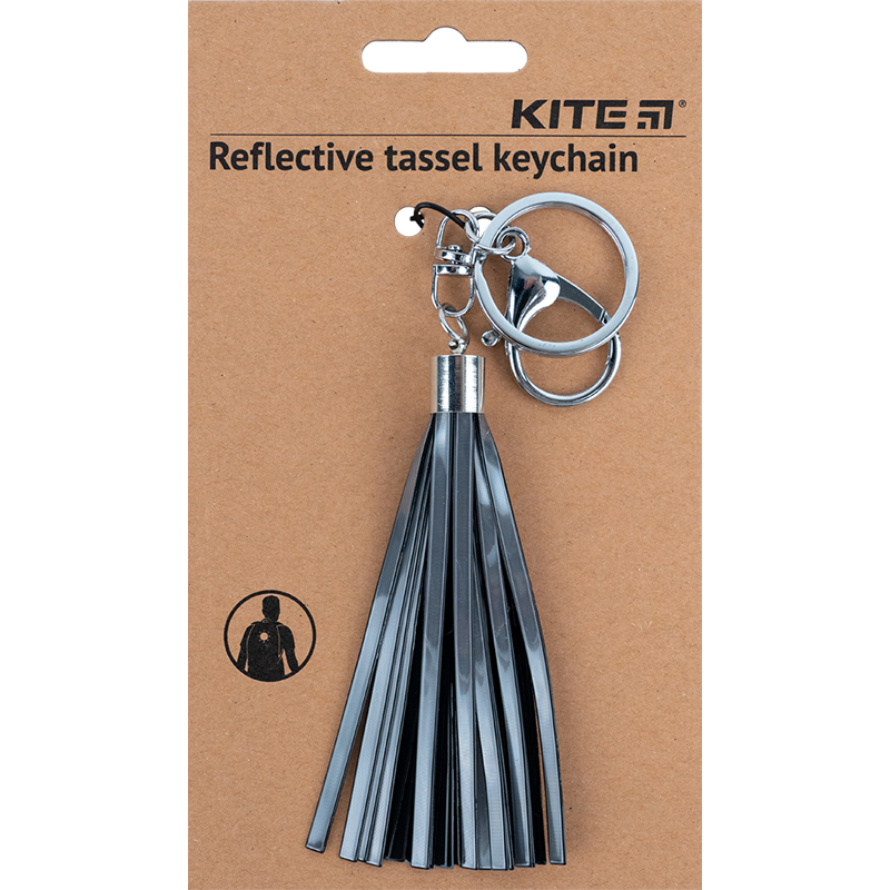 Брелок-подвеска светоотражающий, черный Kite - фото 2